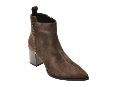 Botine FLAVIA PASSINI maro, AC5996, din piele intoarsa