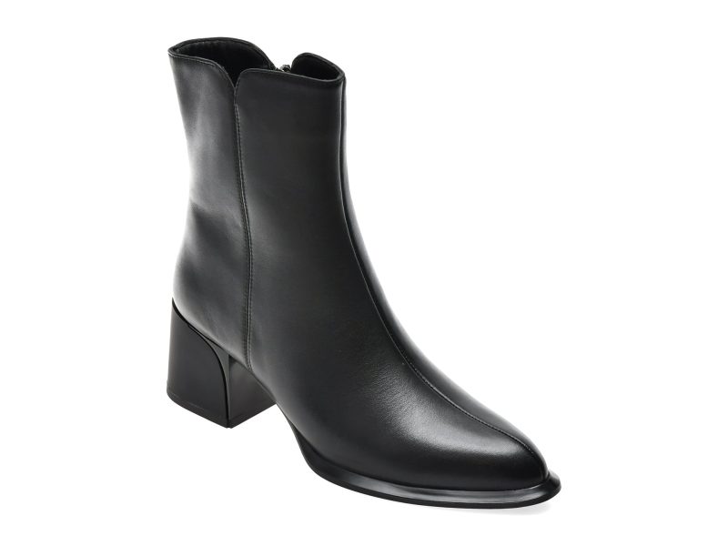 Botine FLAVIA PASSINI negre, 1306G67, din piele naturala