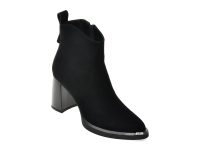 Botine FLAVIA PASSINI negre, C5995, din piele intoarsa