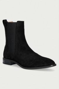 Calvin Klein  ghete scurte pentru femei din piele întoarsă SLIM ESS CHELSEA SU