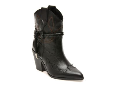 Ciocate ALDO negre, NUWESTERN 001, din piele naturala