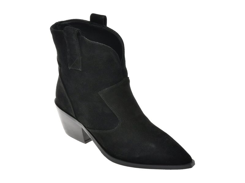 Ciocate FLAVIA PASSINI negre, ATC379, din piele intoarsa