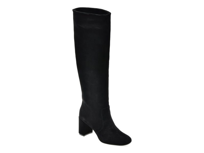 Cizme ALDO negre, SELINE 001, din piele intoarsa