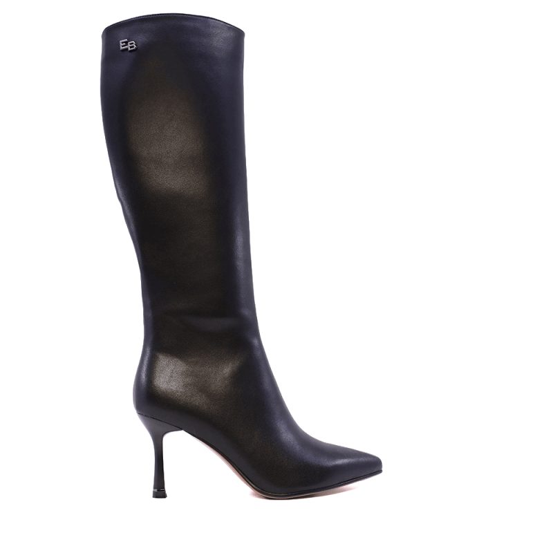 Cizme cu toc femei Enzo Bertini negre din piele 1112DC5901N