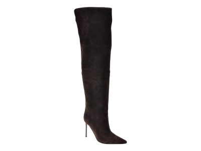 Cizme elegante EPICA PREMIUM maro, 2610K, din piele intoarsa