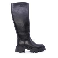 Cizme tip biker femei Enzo Bertini negre din piele 1122DCROMINAN