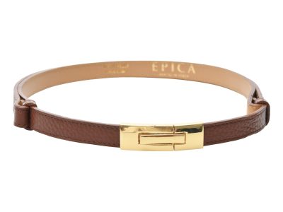Curea EPICA maro, F37, din piele naturala