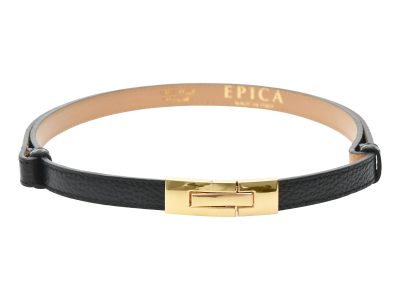 Curea EPICA neagra, F37, din piele naturala