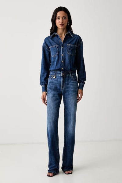 Elisabetta Franchi  salopetă pentru femei din denim