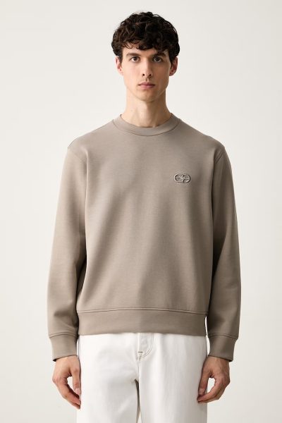 Emporio Armani  hanorac cu glugă pentru bărbați cu bumbac