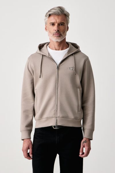 Emporio Armani  hanorac cu glugă pentru bărbați cu bumbac