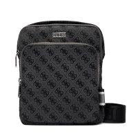 Geantă crossbody bărbați Guess Boston neagră cu logo 921BGEAHMBOSTP6123N