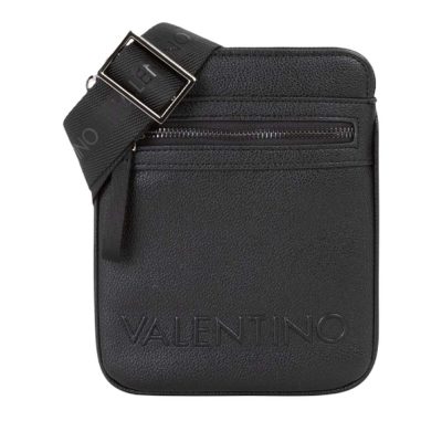 Geantă crossbody  bărbați Valentino Elite neagră cu logo 1982BGEAVBSA8R06N