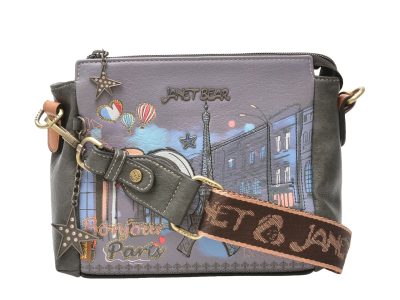 Geanta GRYXX &amp; JANET DENESE multicolor, PARIS DREAM, din piele ecologica