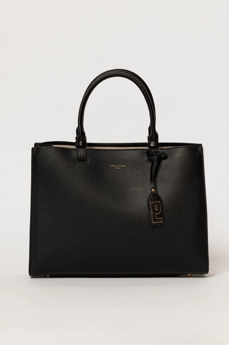 Geanta neagra eleganta cu design structurat