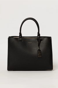 Geanta neagra eleganta cu design structurat