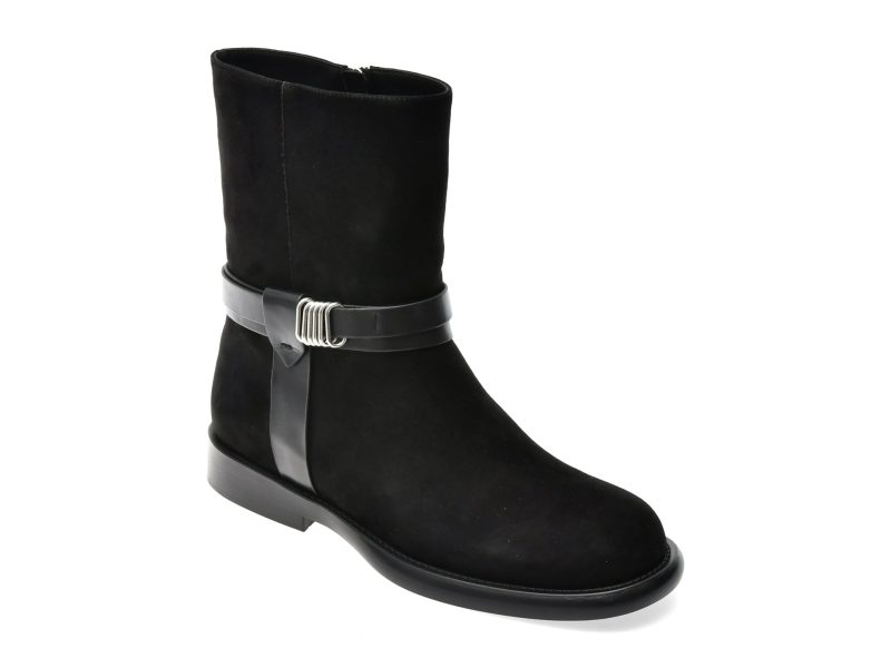 Ghete ALDO negre, 1931, din piele intoarsa