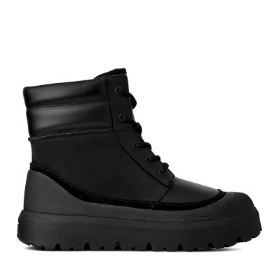 Ghete bărbați UGG Neumel High Weather Hybrid negre din piele 2390BG1174250N