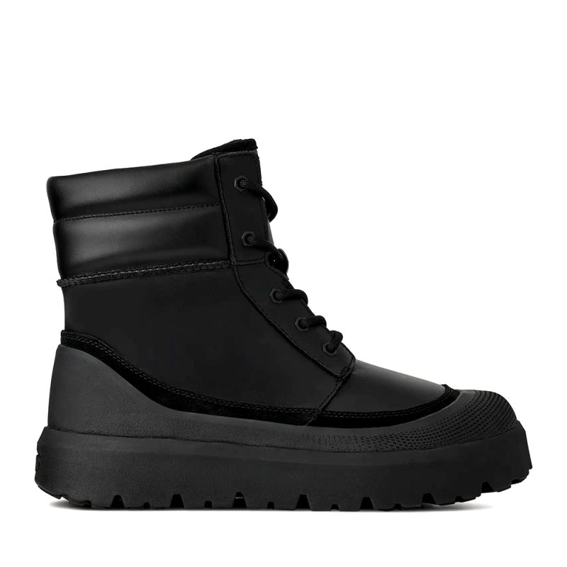 Ghete bărbați UGG Neumel High Weather Hybrid negre din piele 2390BG1174250N