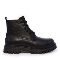 Ghete biker bărbați Luca di Gioia negre din piele 1320BG171N