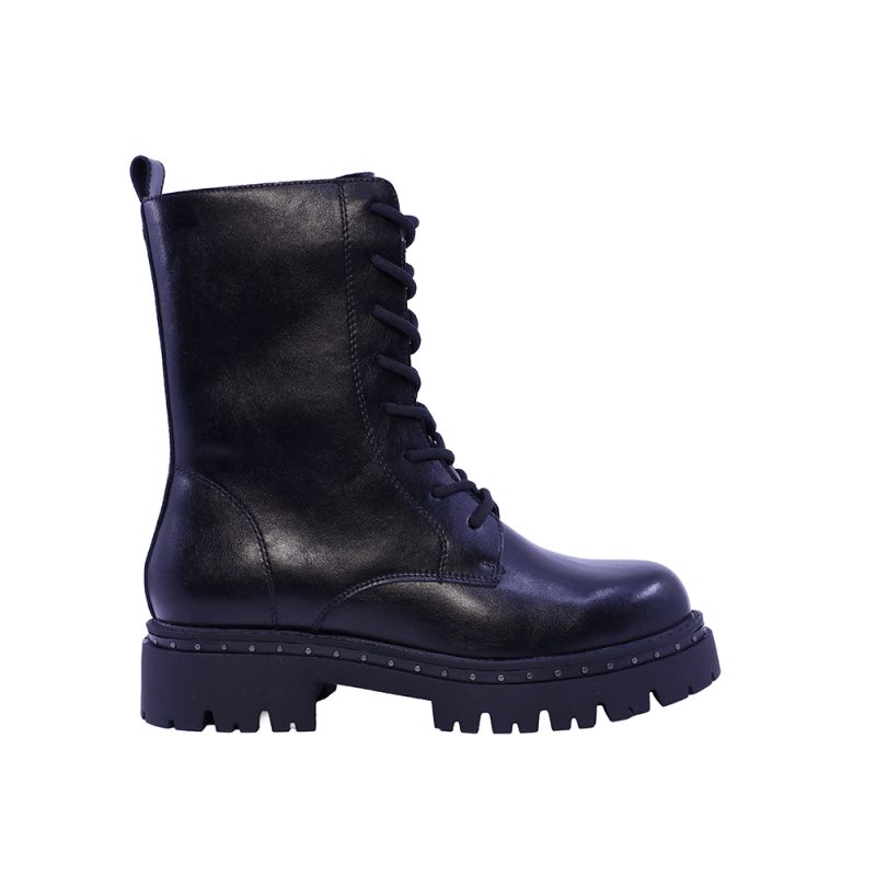 Ghete biker femei Benvenuti negre din piele 1202DG26155N
