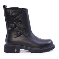 Ghete biker femei Luca di Gioia negre din piele 1292dg1164n