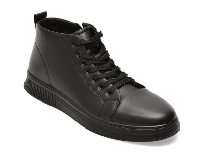 Ghete BITE THE BULLET negre, 71866, din piele naturala