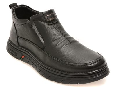 Ghete BITE THE BULLET negre, 86371, din piele naturala