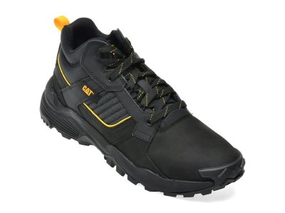 Ghete CATERPILLAR negre, GRAPPLE LEATHER MID, din piele naturala