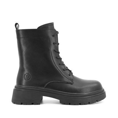 Ghete cu șiret femei Benvenuti negre din piele naturală 1992DG5614N