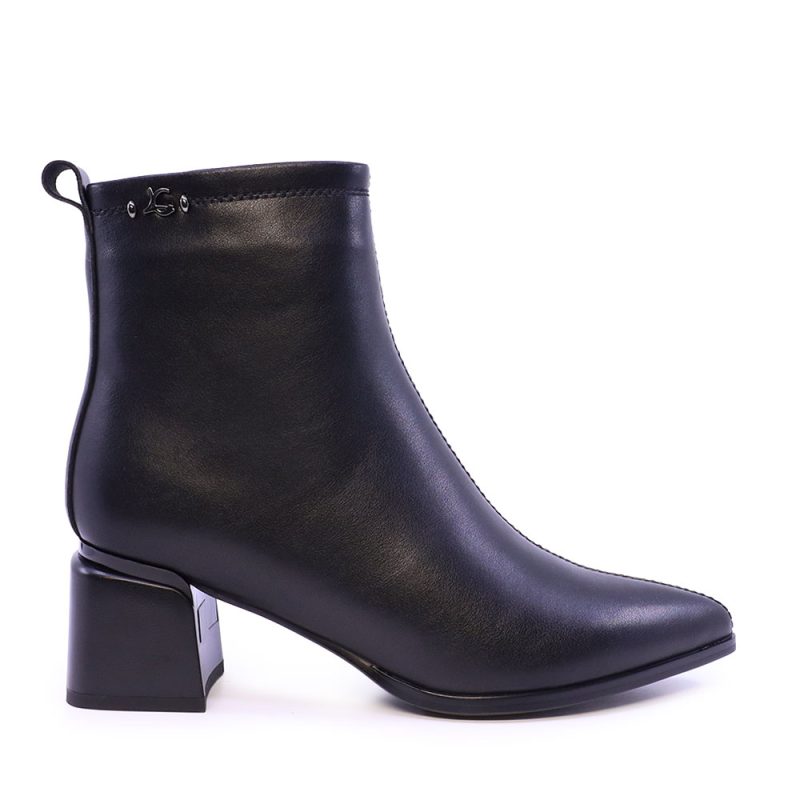 Ghete cu toc femei Luca di Gioia negre din piele 1262DG7641N