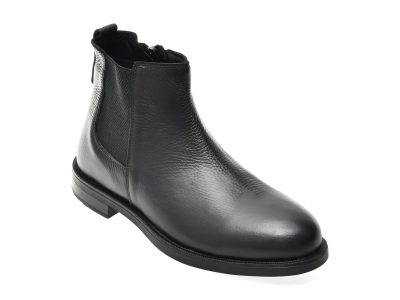 Ghete elegante GRYXX negre, 13321, din piele naturala