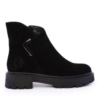 Ghete femei Benvenuti  negre din piele întoarsă  3742dg148vn