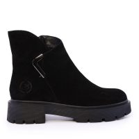 Ghete femei Benvenuti  negre din piele întoarsă  3742dg148vn