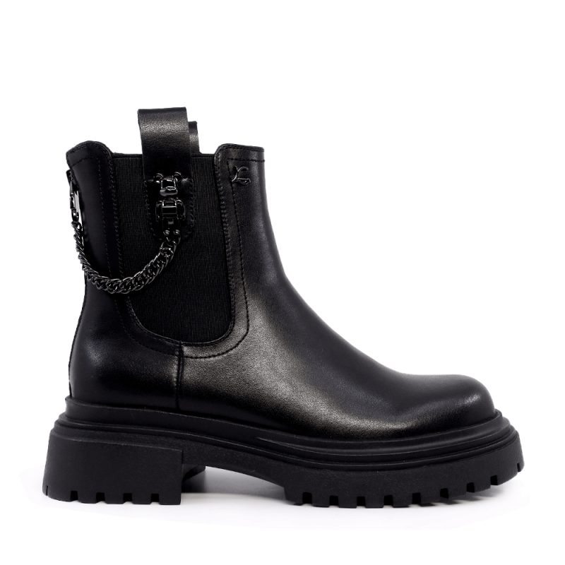 Ghete femei Luca di Gioia negre din piele  1158DG4631N