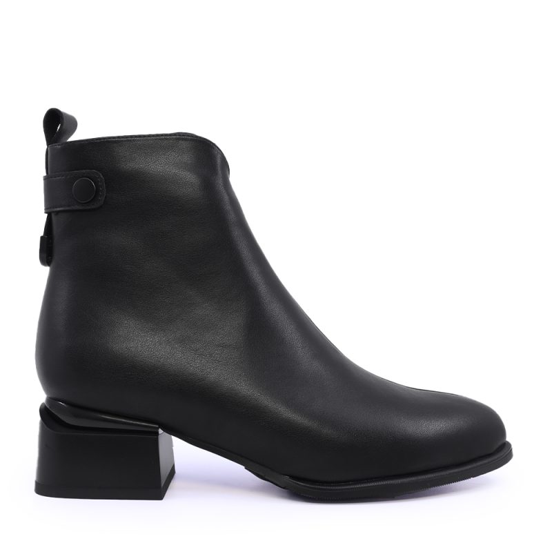 Ghete femei Luca di Gioia negre din piele naturală cu toc mic  1260dg9430n