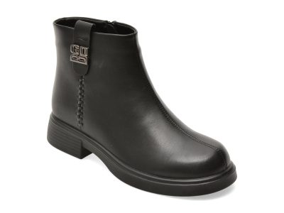 Ghete FLAVIA PASSINI negre, 99252, din piele naturala