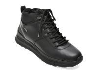 Ghete GEOX negre, U56HMC, din piele naturala