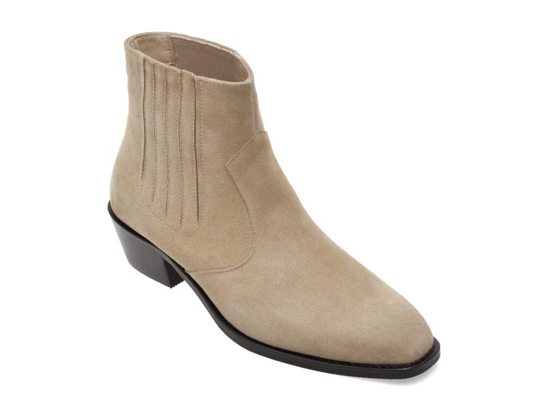 Ghete GRYXX bej, 5376042, din piele intoarsa