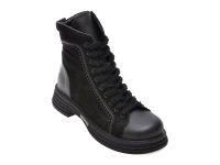 Ghete GRYXX negre, 4212726, din piele intoarsa