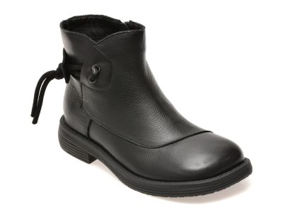 Ghete GRYXX negre, 601, din piele naturala