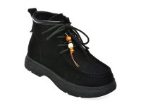 Ghete GRYXX negre, 90100, din piele intoarsa