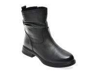 Ghete IMAGE negre, 6220758, din piele naturala