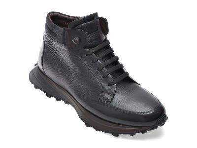 Ghete LE COLONEL negre, 66763, din piele naturala