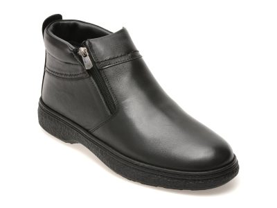 Ghete OTTER negre, SH9000, din piele naturala