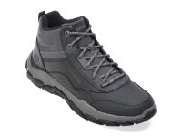 Ghete SKECHERS gri, SANTORO, din piele naturala