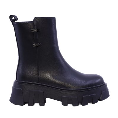 Ghete tip biker femei Enzo Bertini negre din piele 1112DG1131N
