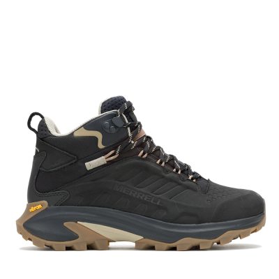 Ghete waterproof  Merrell Moab Speed 2 negre din piele 3990DGT38218N