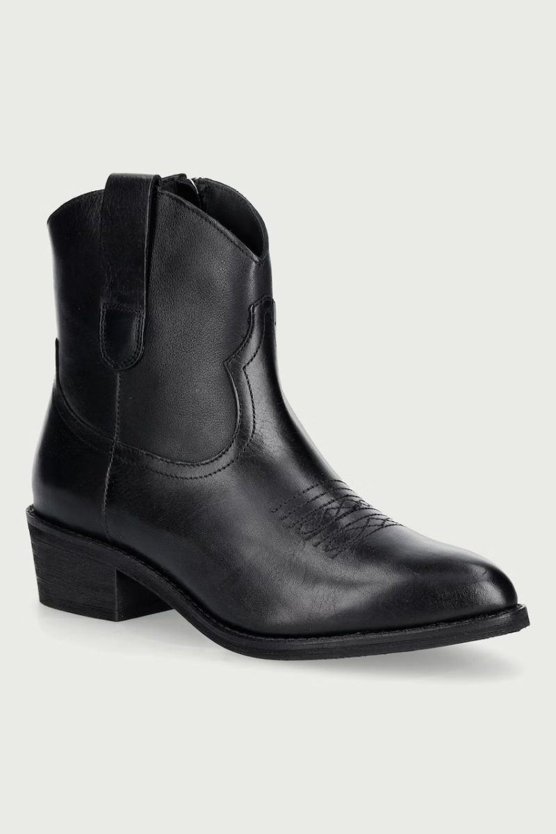 Jonak  cizme cowboy pentru femei din piele TALY CUIR GRAINE