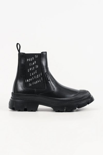 Karl Lagerfeld  ghete scurte pentru bărbați din piele Trekka